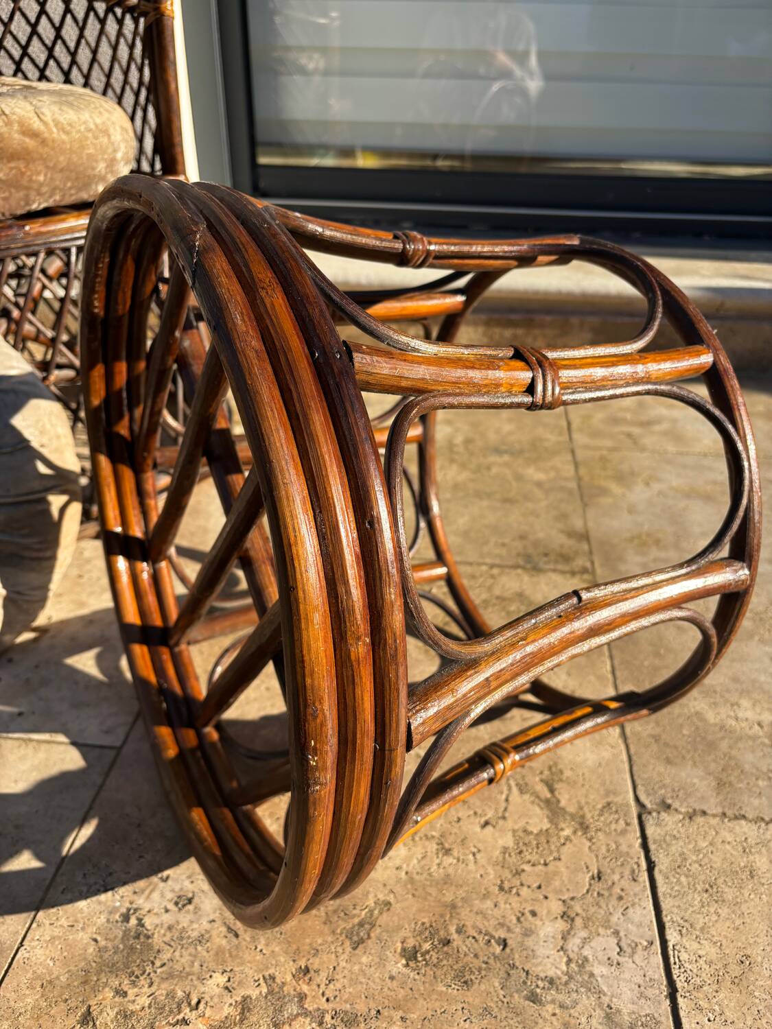 1960s rattan living room set