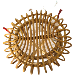 Bamboo and wicker stool