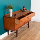 Commode rétro en teck des années 1960, meuble TV, buffet