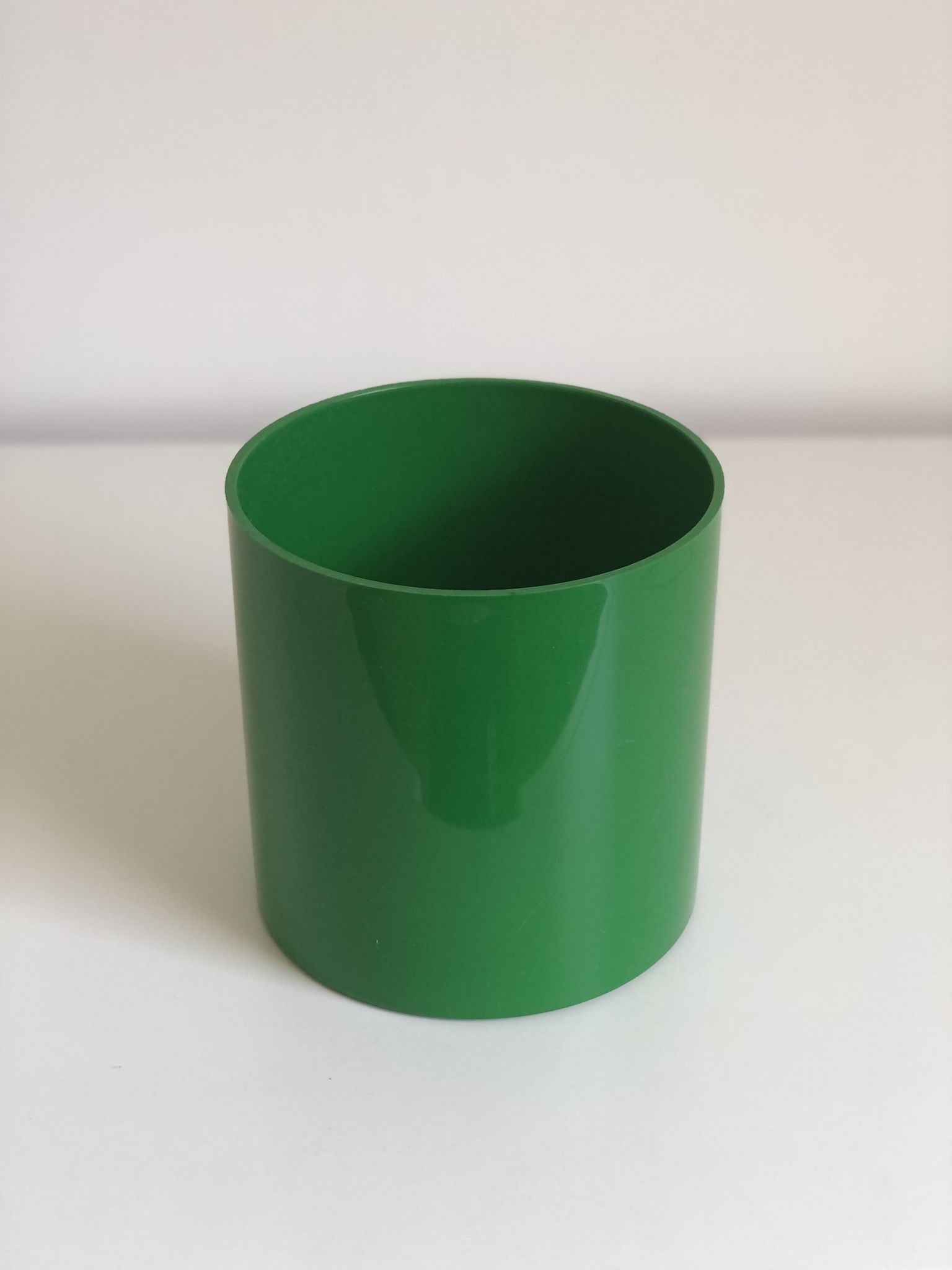 Anna Castelli Green ABS Plastic Vase edited by Kartell 1970