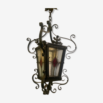 Wrought iron lantern