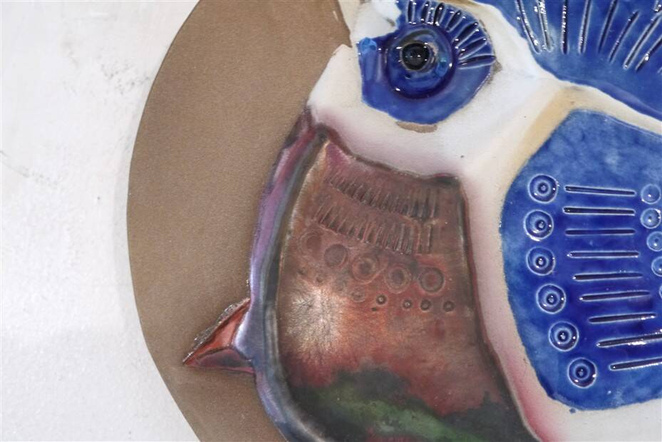 1960s ceramic wall decoration