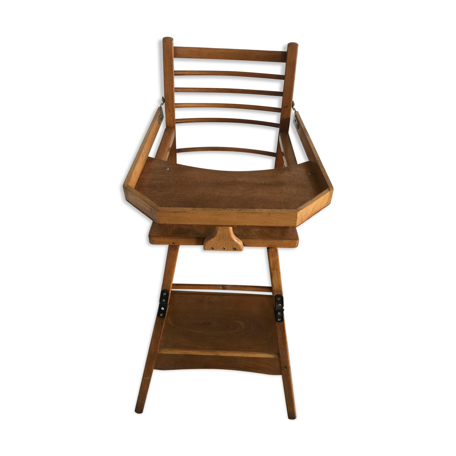 Vintage wooden high chair