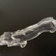 Transparent dachshund knife holder