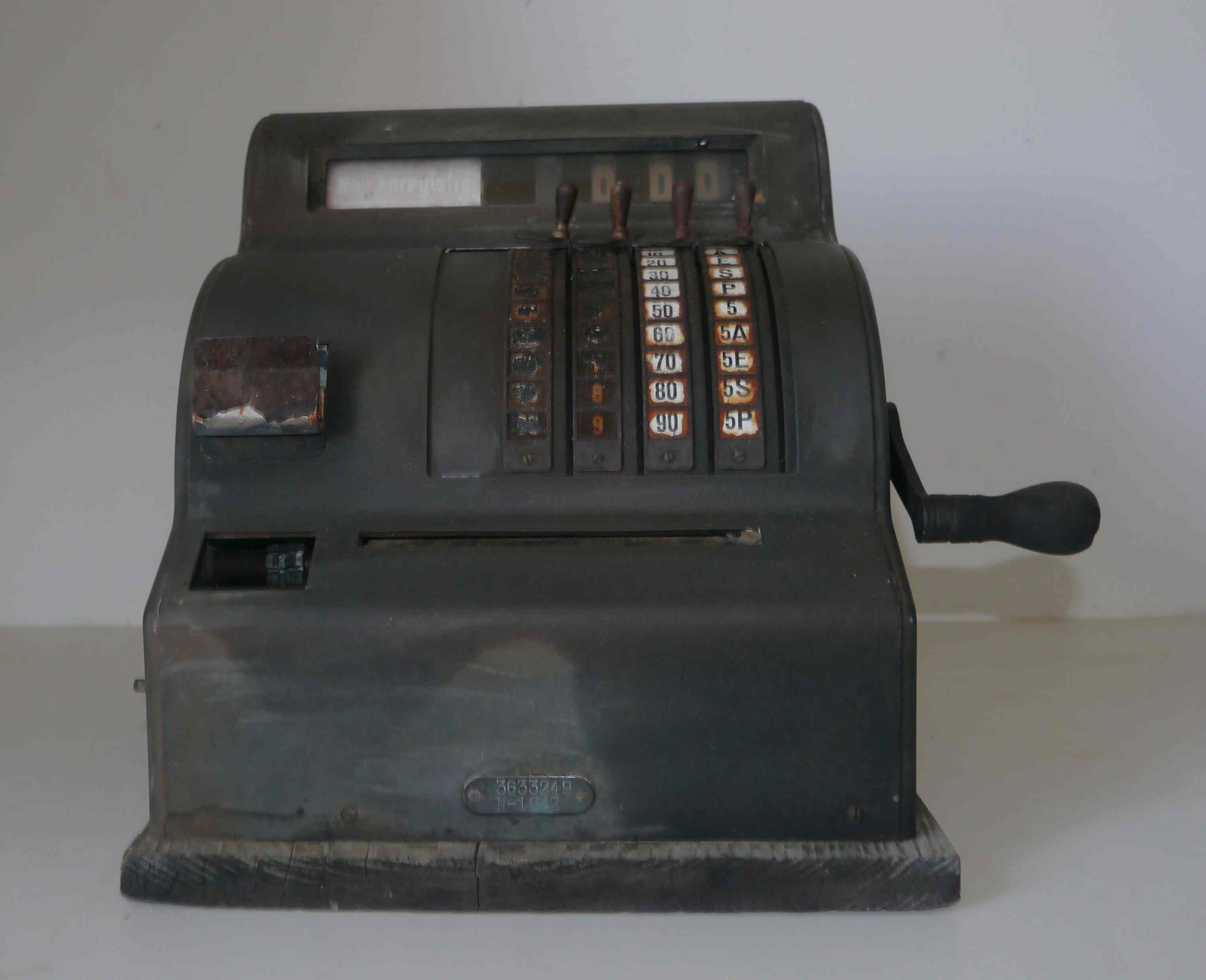Old cash register "The National Cash Register Co" made in USA