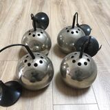 Light hanging chrome balls