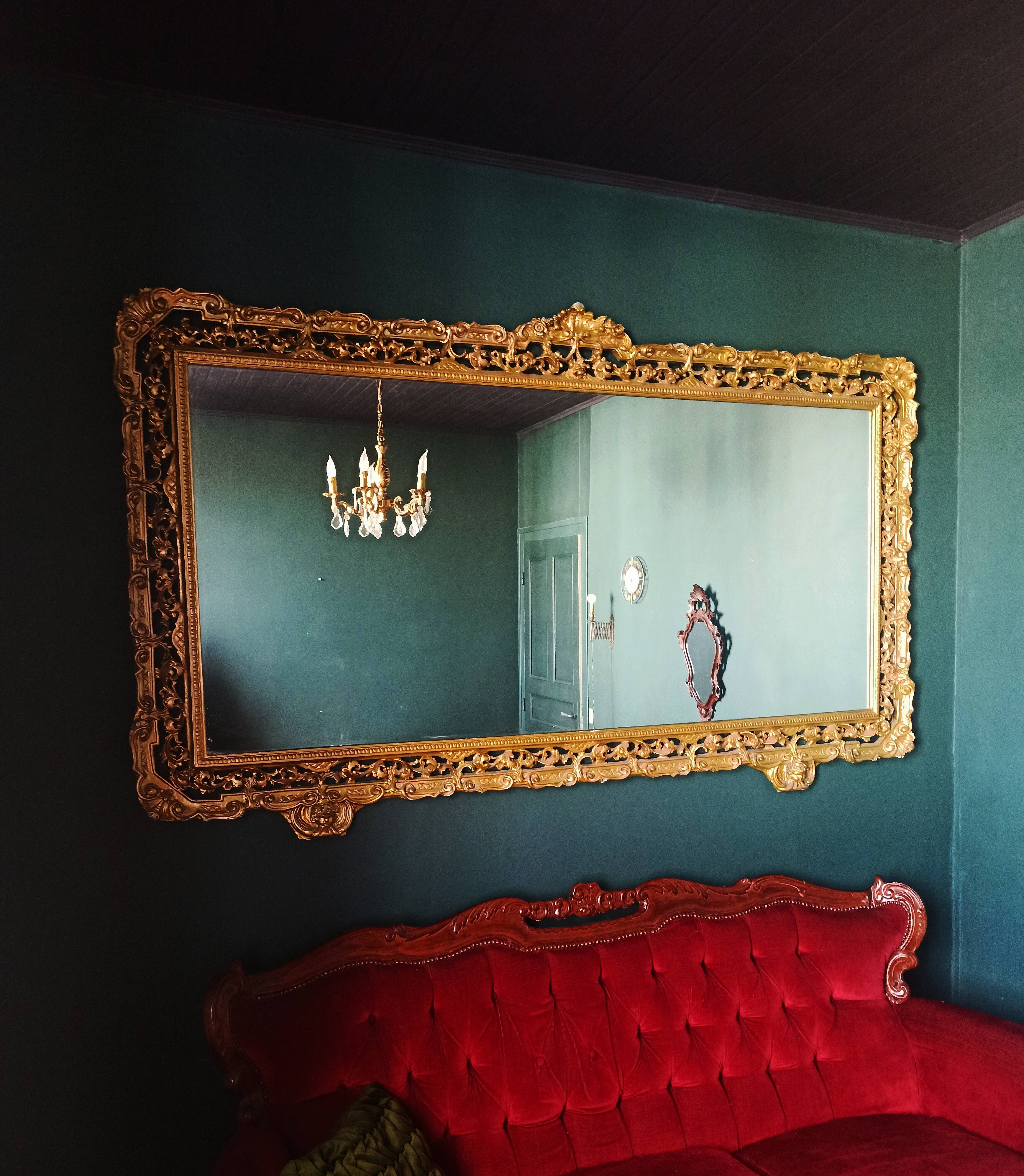 Large baroque mirror / antique mirror