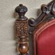 Chaise dite chauffeuse d'époque Napoléon III en bois mouluré sculpté