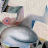 Composition cubiste de N.Boéri Véfour, France années 80