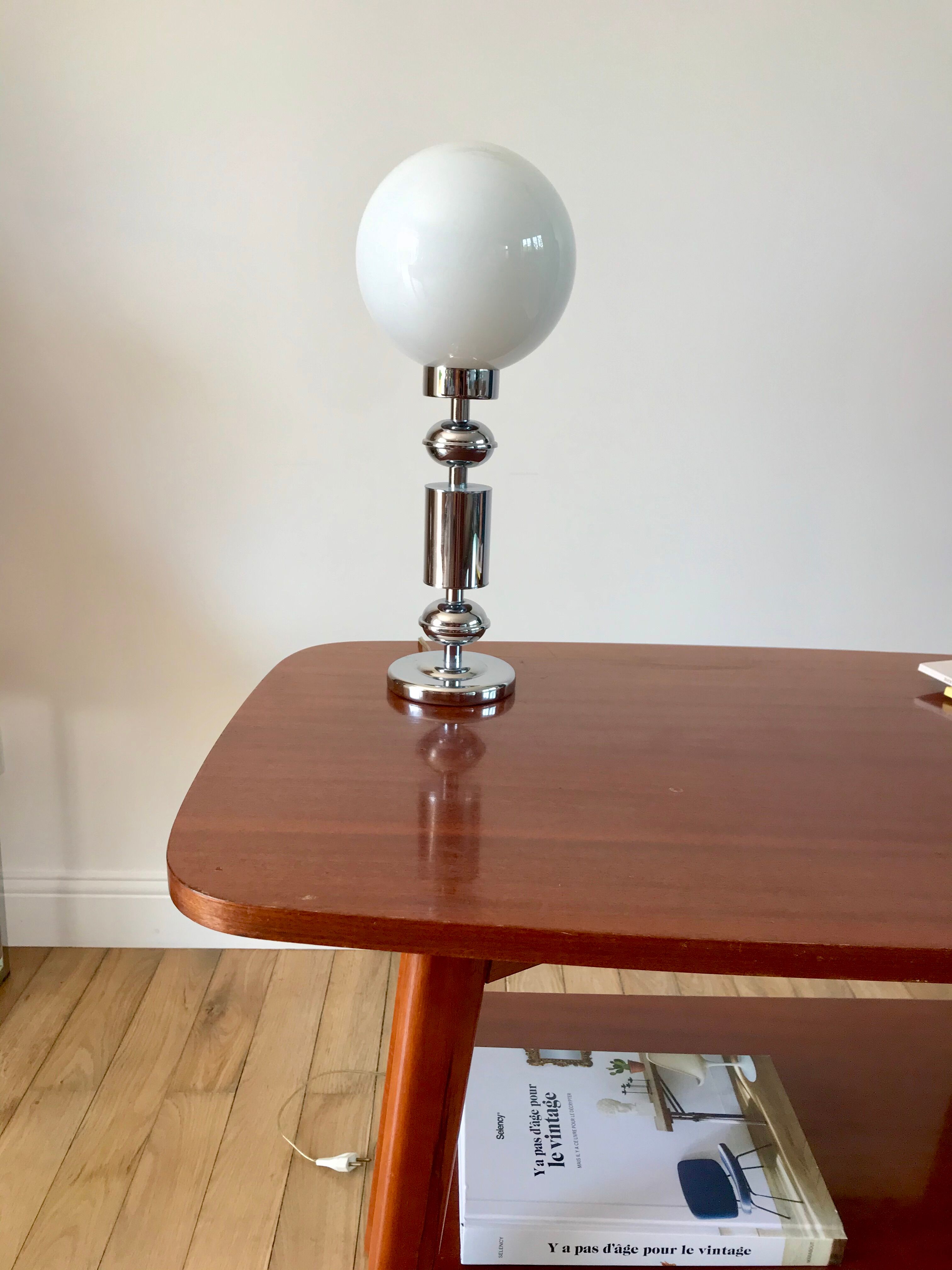 Table console in beech wood 50s