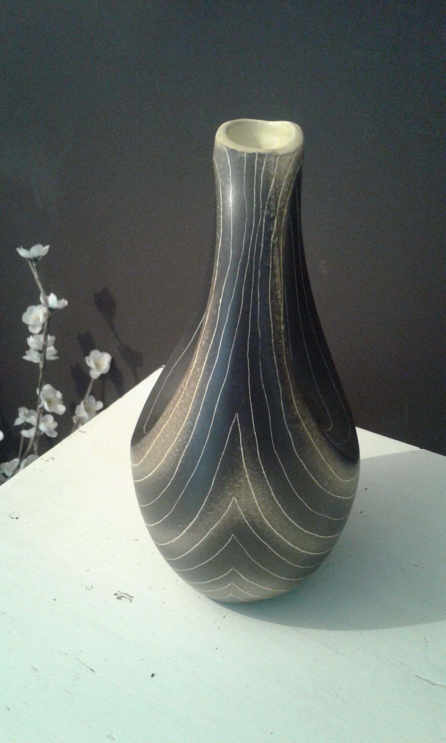 Carafe , ceramic Saint clement.  vintage circa 50