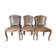 Suite de 6 chaises de style Louis XV en cannage