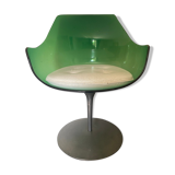 Green Champagne Chair by Estelle and Erwin Lavergne for Formes Nouvelles 1957