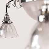 10" Chrome Holophane 'Stiletto' Chandelier