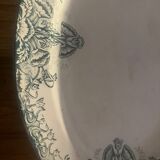 Plat de service ovale en terre de fer St Amand - A. Lebacqz & M. Bouchart