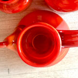 Set vases and coffee maker orange Moorish Vieil