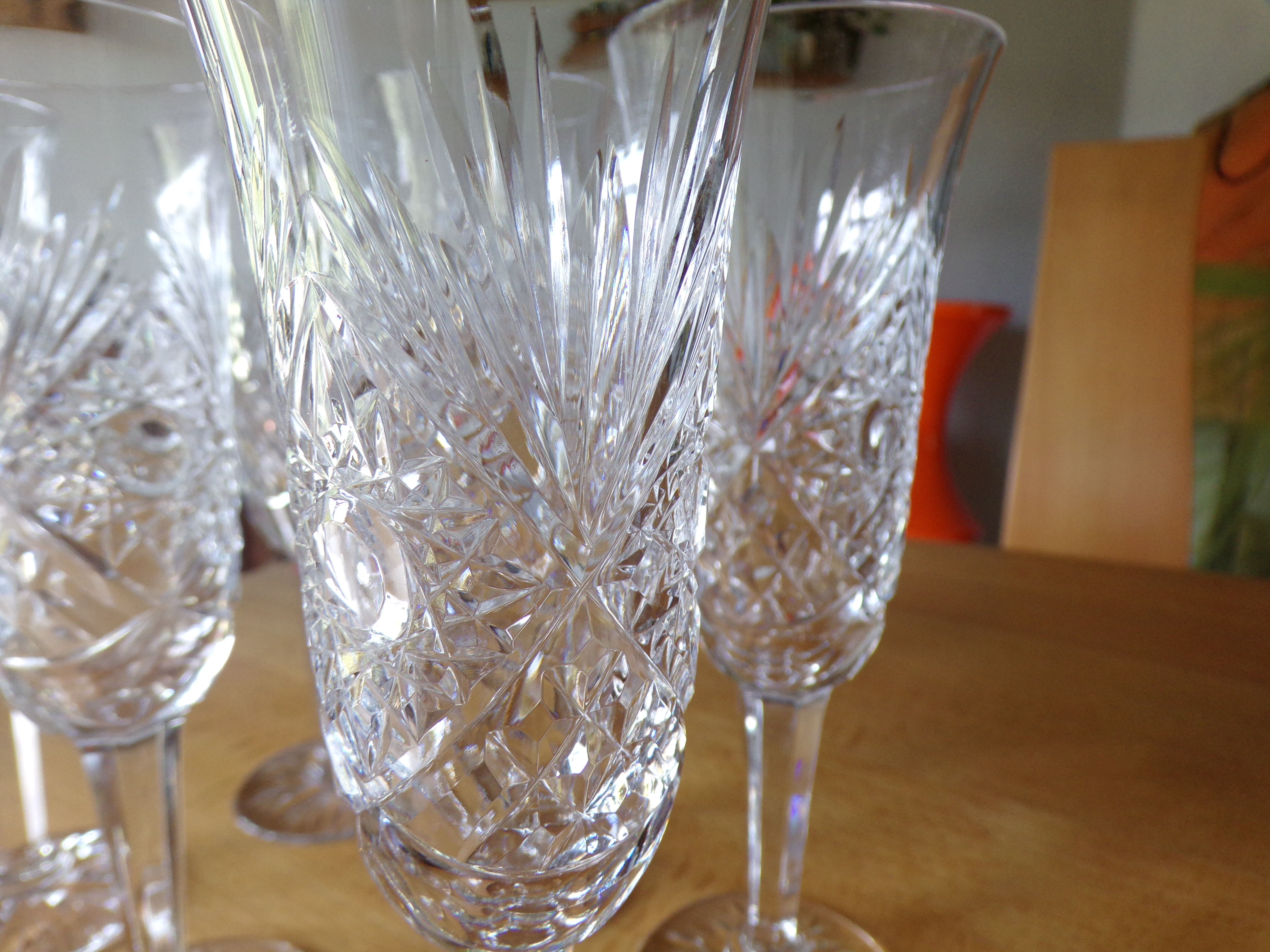 6 flutes à champagne Saint Louis