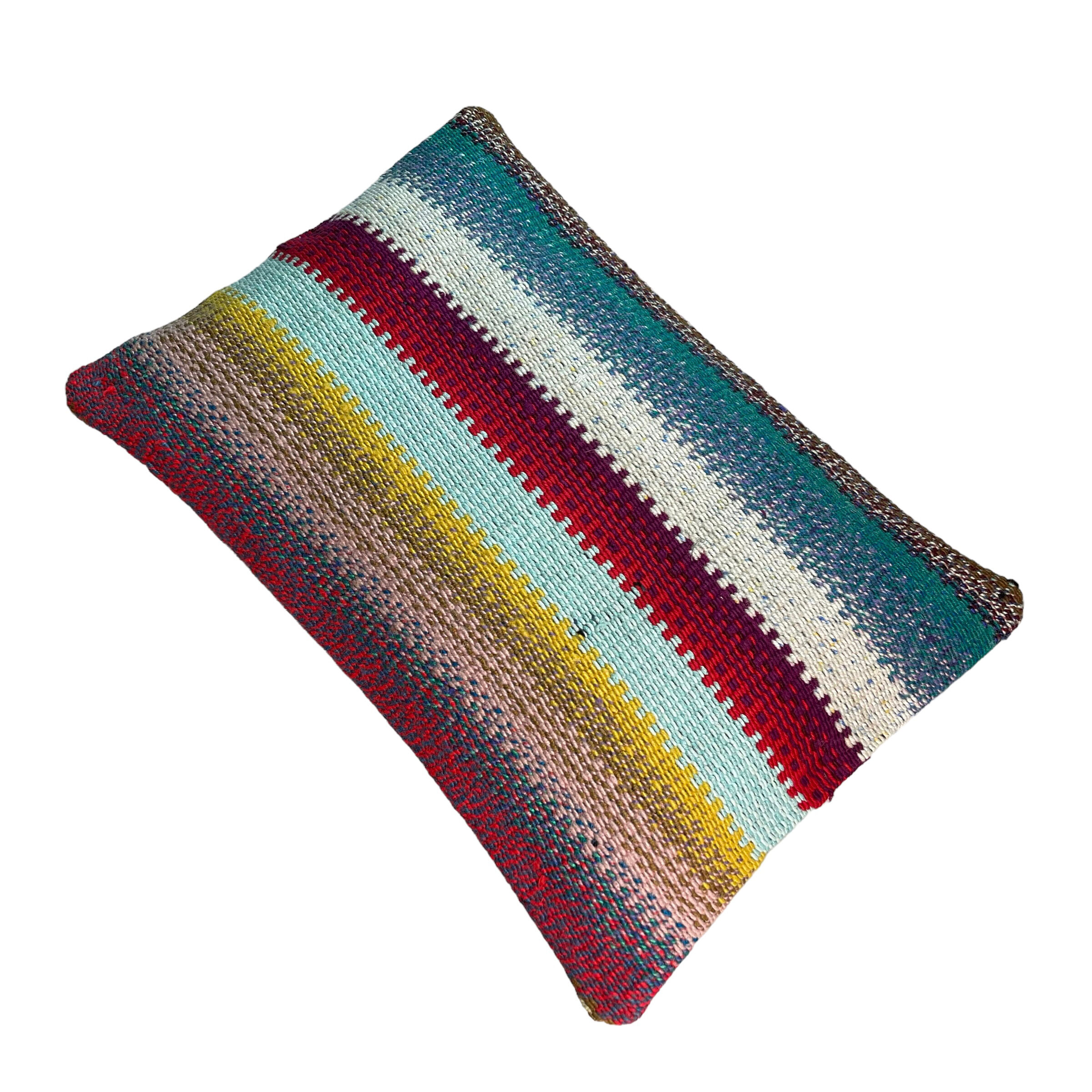 Vintage turkish kilim cushion cover 30x50cm