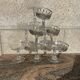 6 Baccarat crystal Richelieu pattern champagne glasses