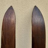 Old pair of wooden skis