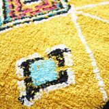 45x45 yellow coloured patterned cushion