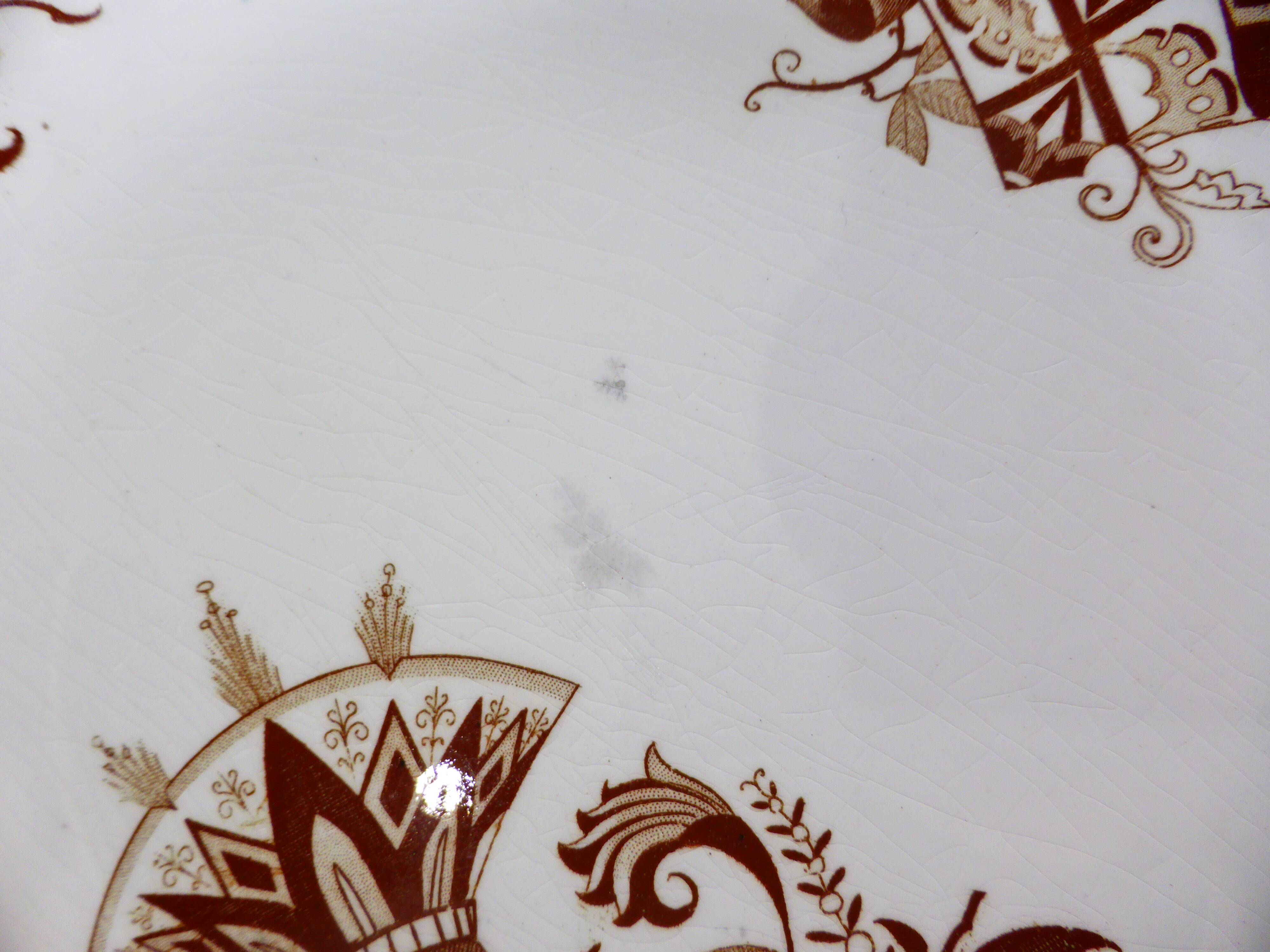 3 deep plates from Sarreguemines, Danish model 210427.