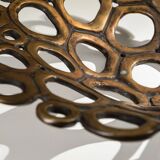 Solid brass fruitbowl