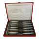 Tableware, 12 dessert knives made of silver-plated metal around 1950.