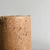 Raw stoneware vase, minimalist natural style