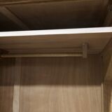 Armoire penderie 1950 pieds compas portes coulissantes plateau neuf