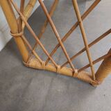 Desk and its rattan chair