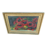 Tableau , peinture bouquet de fleurs