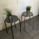 Paire de tabourets d’atelier anciens