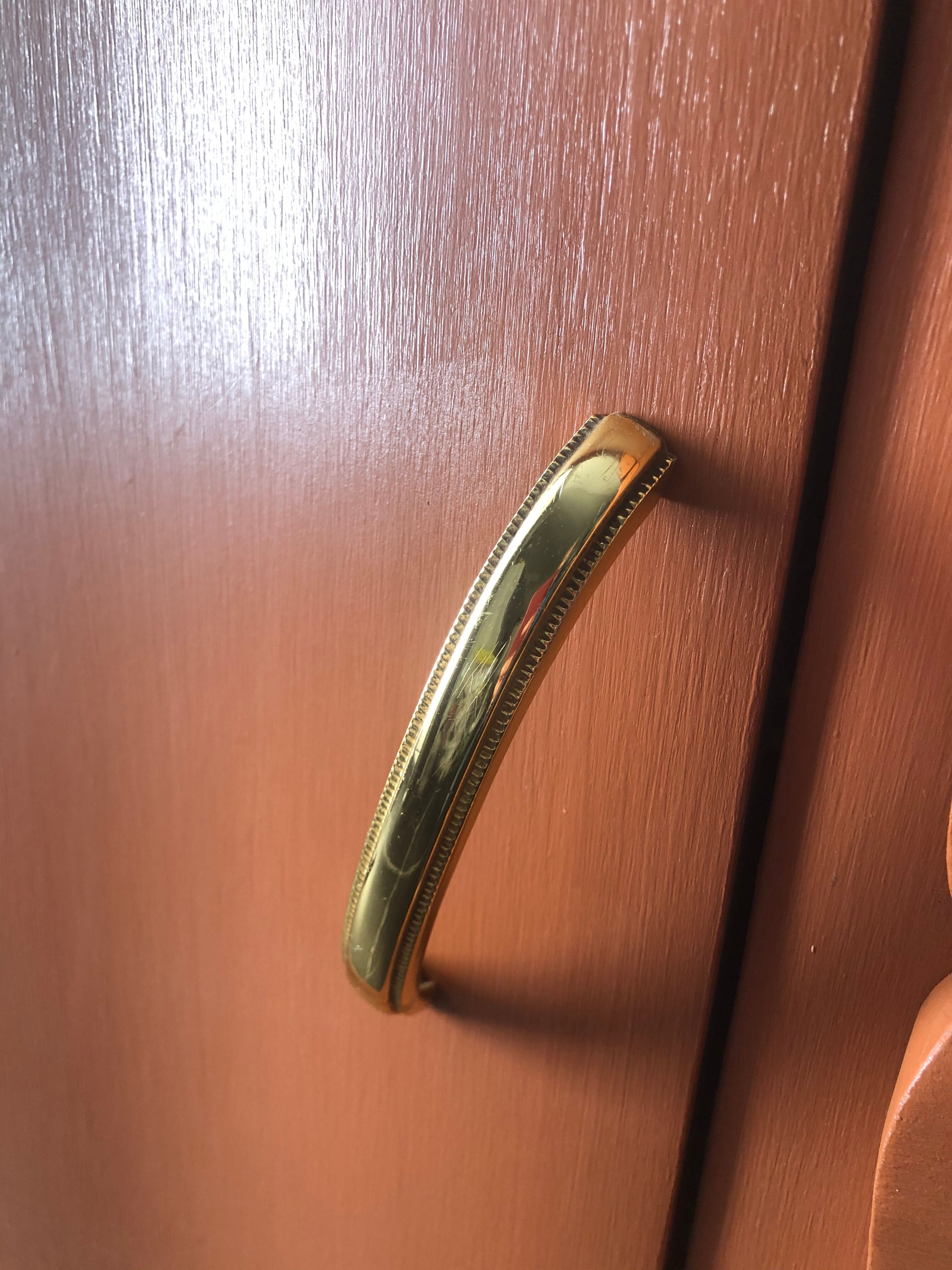 Terracotta vintage chest of drawers