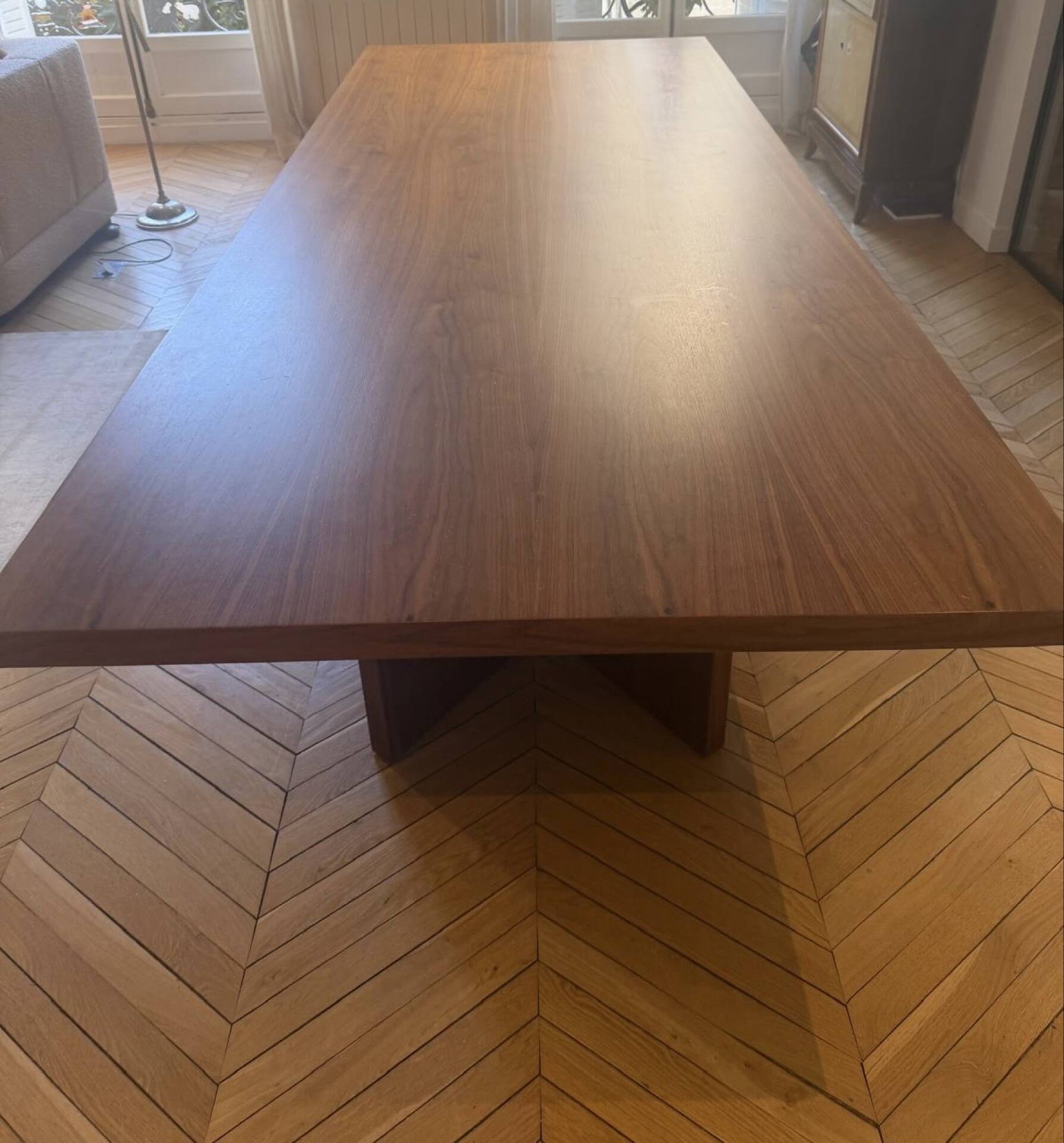 American walnut wood table