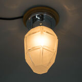 Art nouveau flush mount 1910s restored