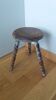Wabi Sabi tripod stool with pearl feet bobbin