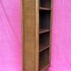 High wooden shelf with compass base vintage 1950