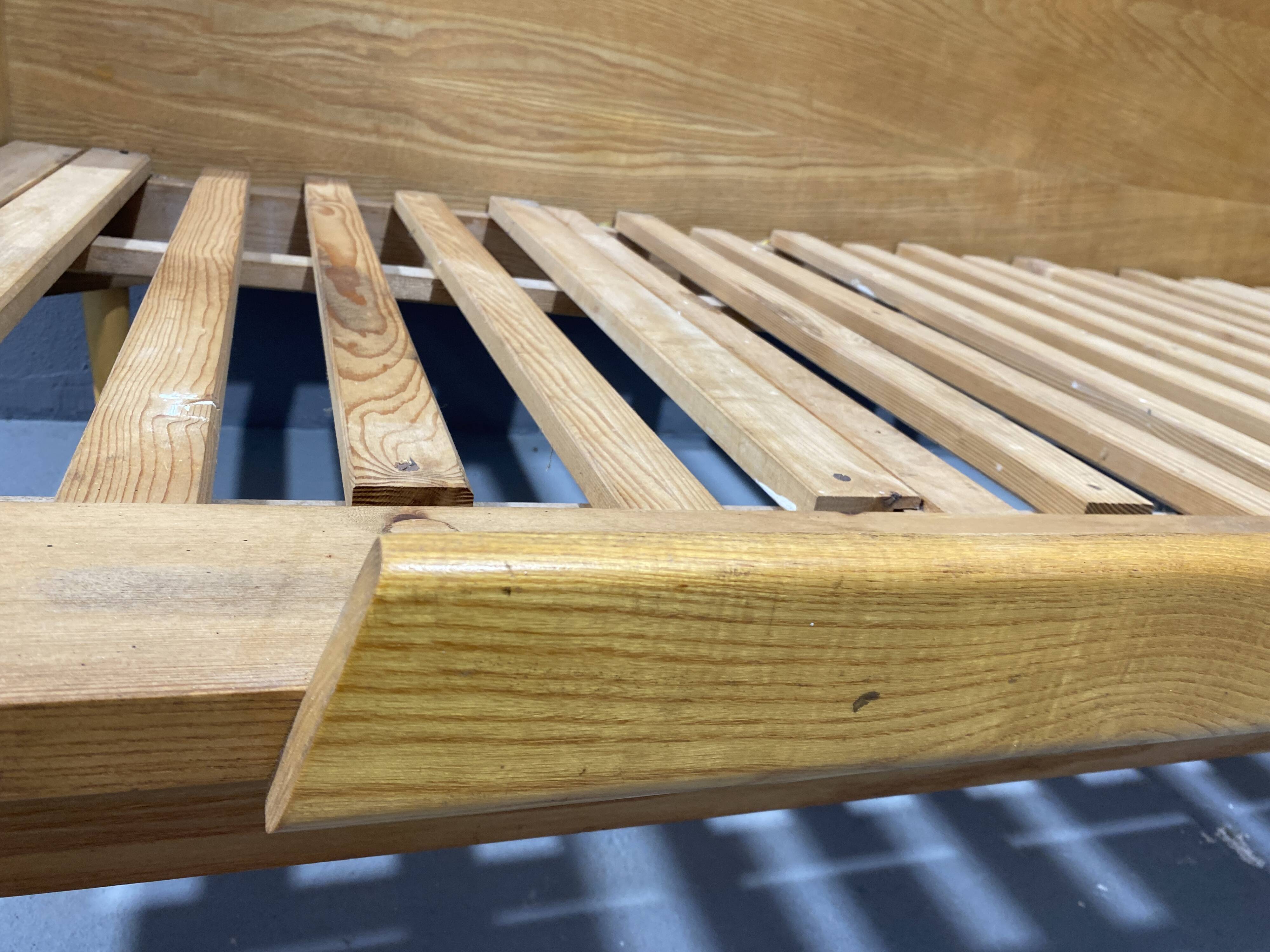 Mid-century folding sofa bed by Drevotvar, 1970s, Czechoslovakia