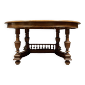 Table Renaissance en chêne massif a allonges vers 1850 (320 cm)