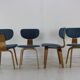 Ensemble de quatre chaises de salle à manger UMS Pastoe conçues par Cees Braakman