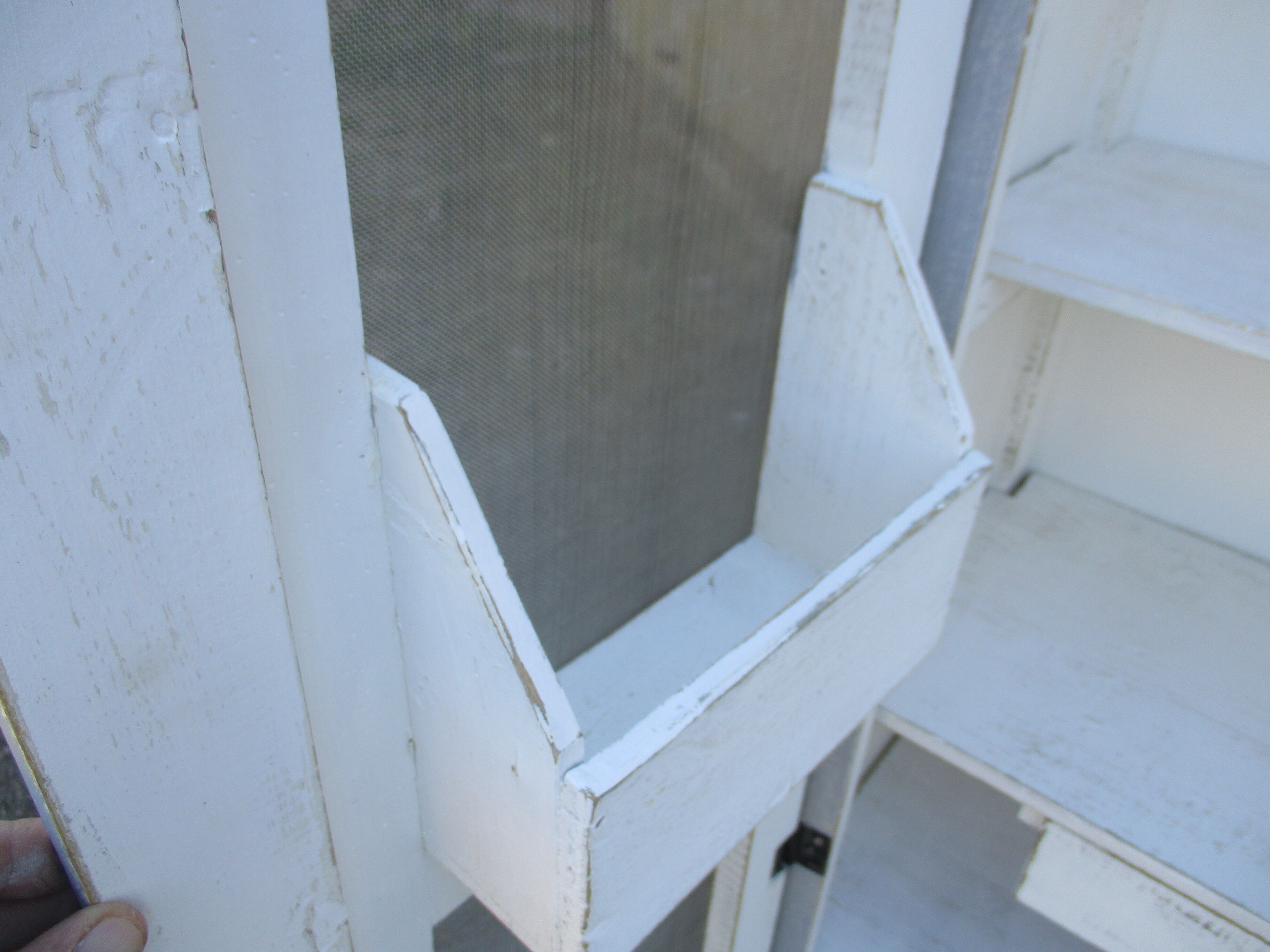 50s kitchen cabinet transformed with a patina makeover
