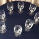 Suite de 8 verres a porto ou vin cuit a pied en cristallin art de la table