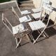 Set of 6 folding garden chairs