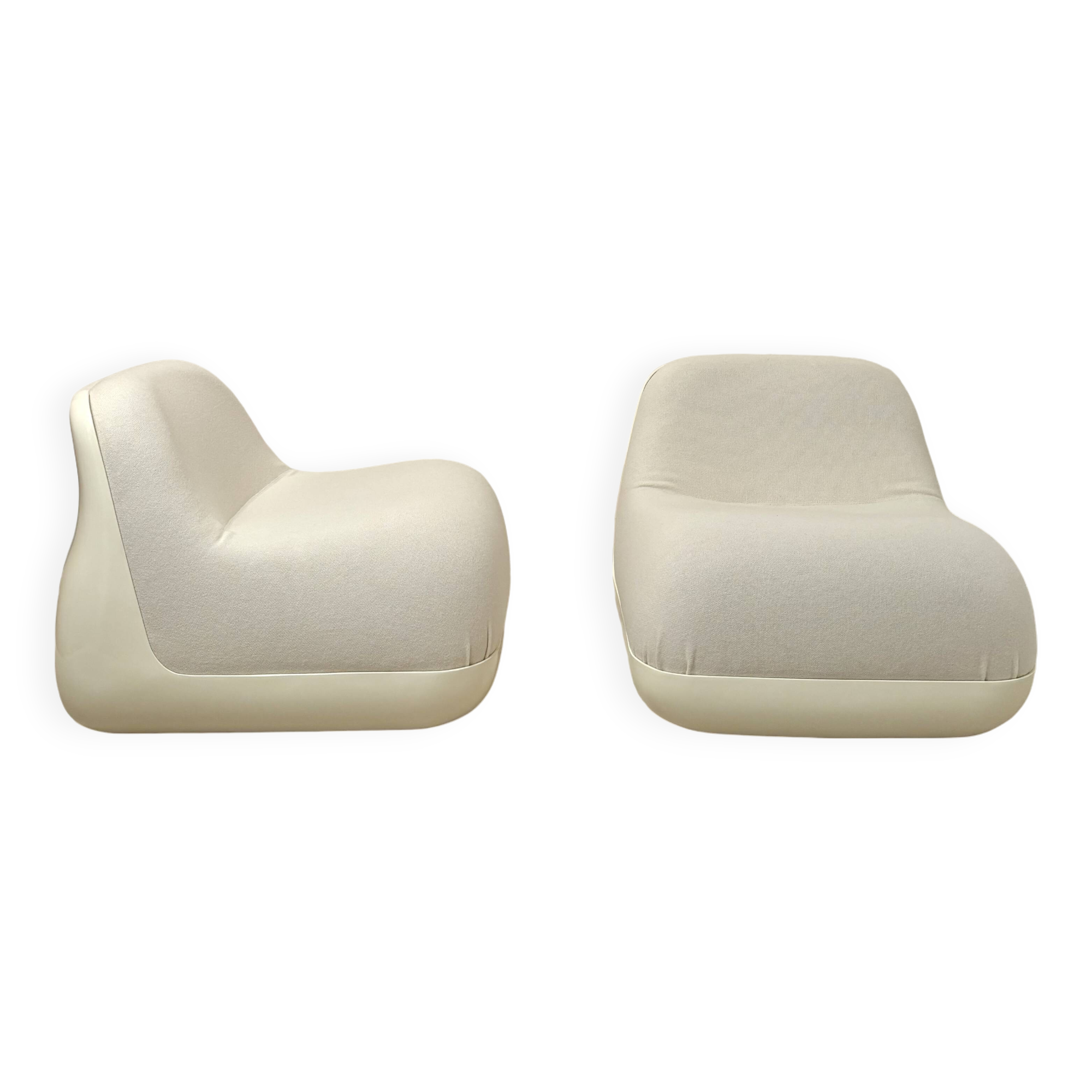 Pair of Jumbo armchairs, Alberto Rosselli, Saporiti 1970