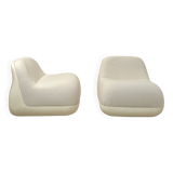 Pair of Jumbo armchairs, Alberto Rosselli, Saporiti 1970