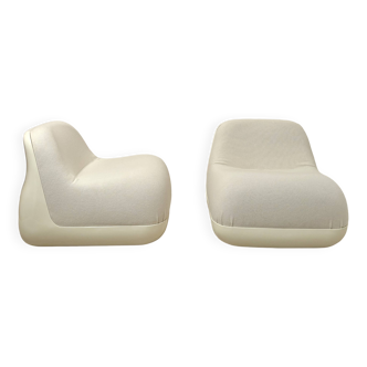 Paire de fauteuils Jumbo, Alberto Rosselli, Saporiti 1970