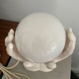 Resin hand-shaped table lamp