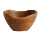 Solid wood bowl