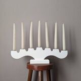 Danish wooden candle holder vintage candlestick contemporary Scandinavian design